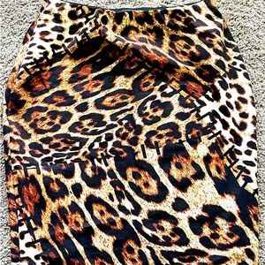 skirt women leopard size M